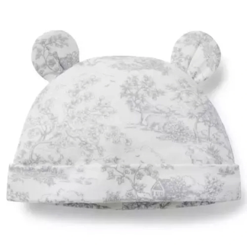 JANIE and JACK baby Toile Bear Ear Beanie